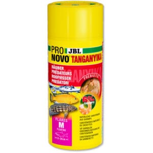 JBL ProNovo Tanganyika Flakes M 250мл - Основна храна за месоядни цихлиди